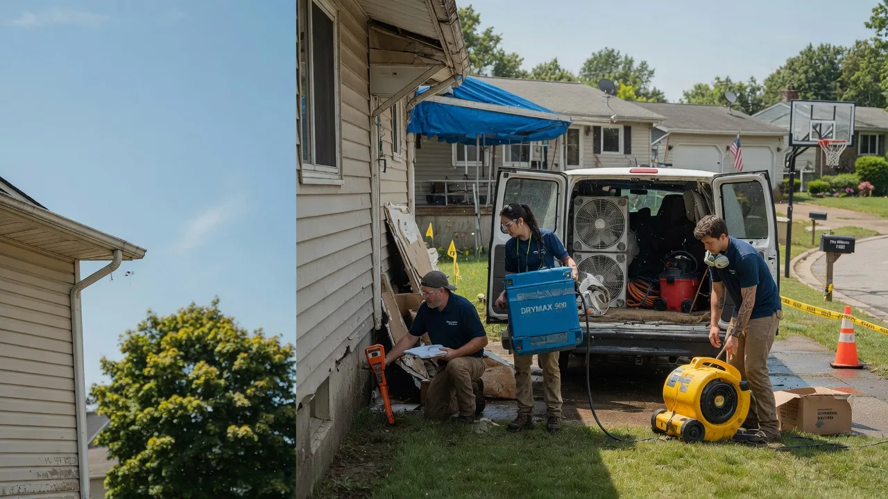Ceiling Leak Cleanup in Harrisville, OH near me